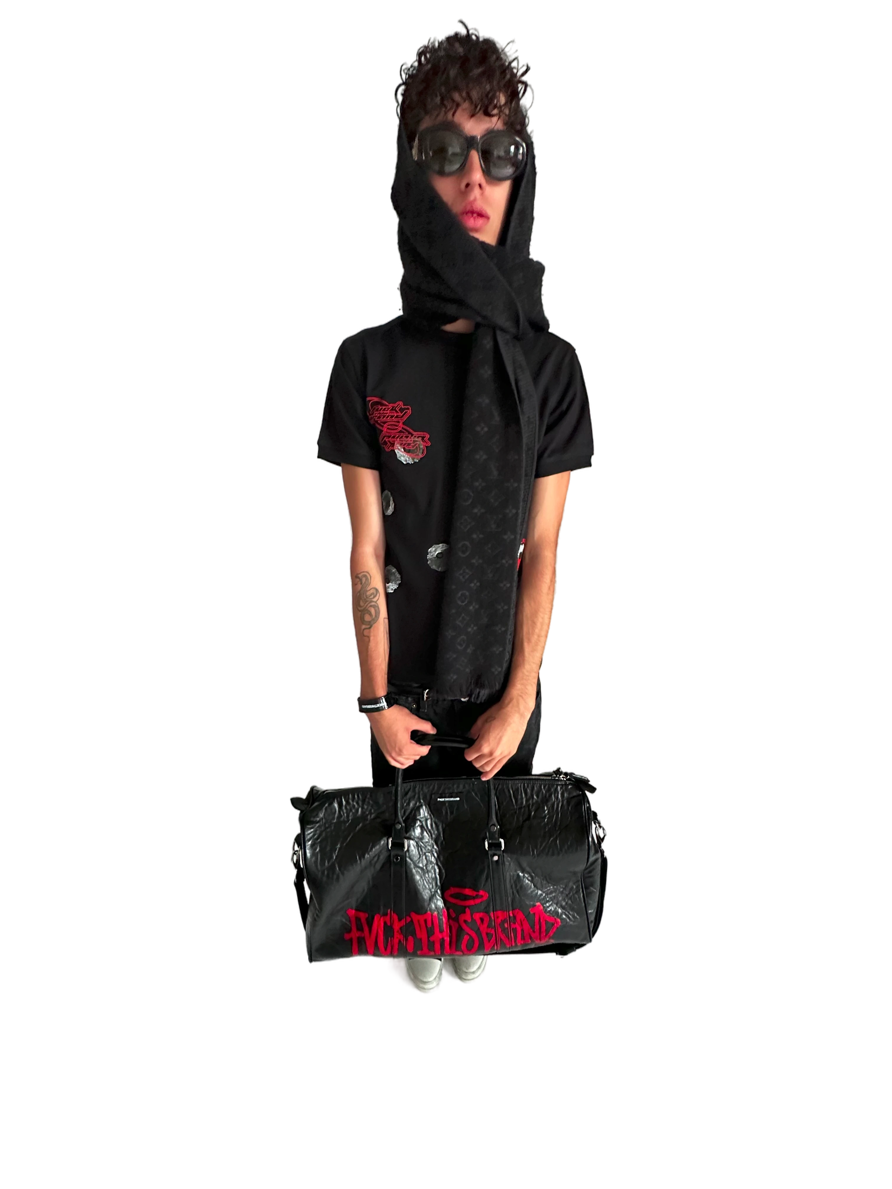 DUFFLE BAG, KEEPALL - BLACK - obrazek 4