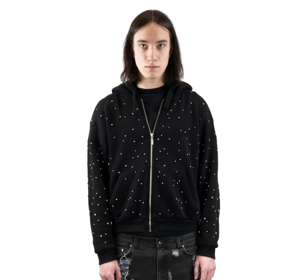 ROLLS ROSE HOODIE BLACK
