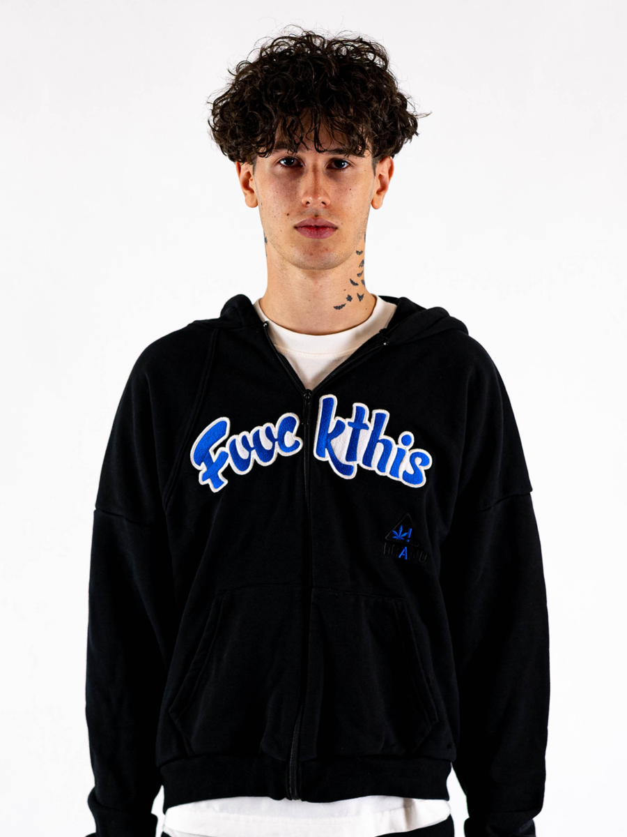 CALI ZIP HOODIE BLUE