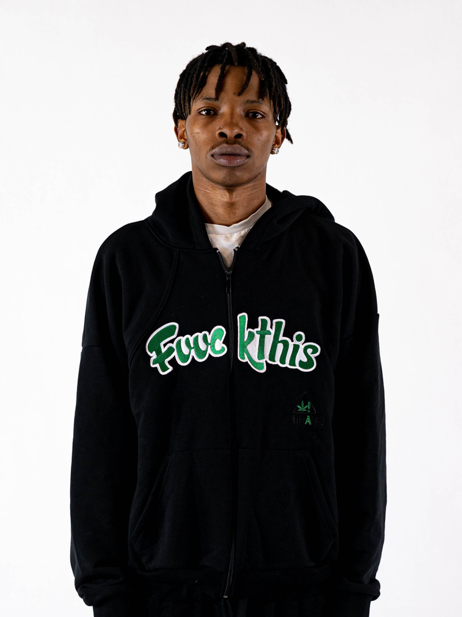 CALI ZIP HOODIE GREEN