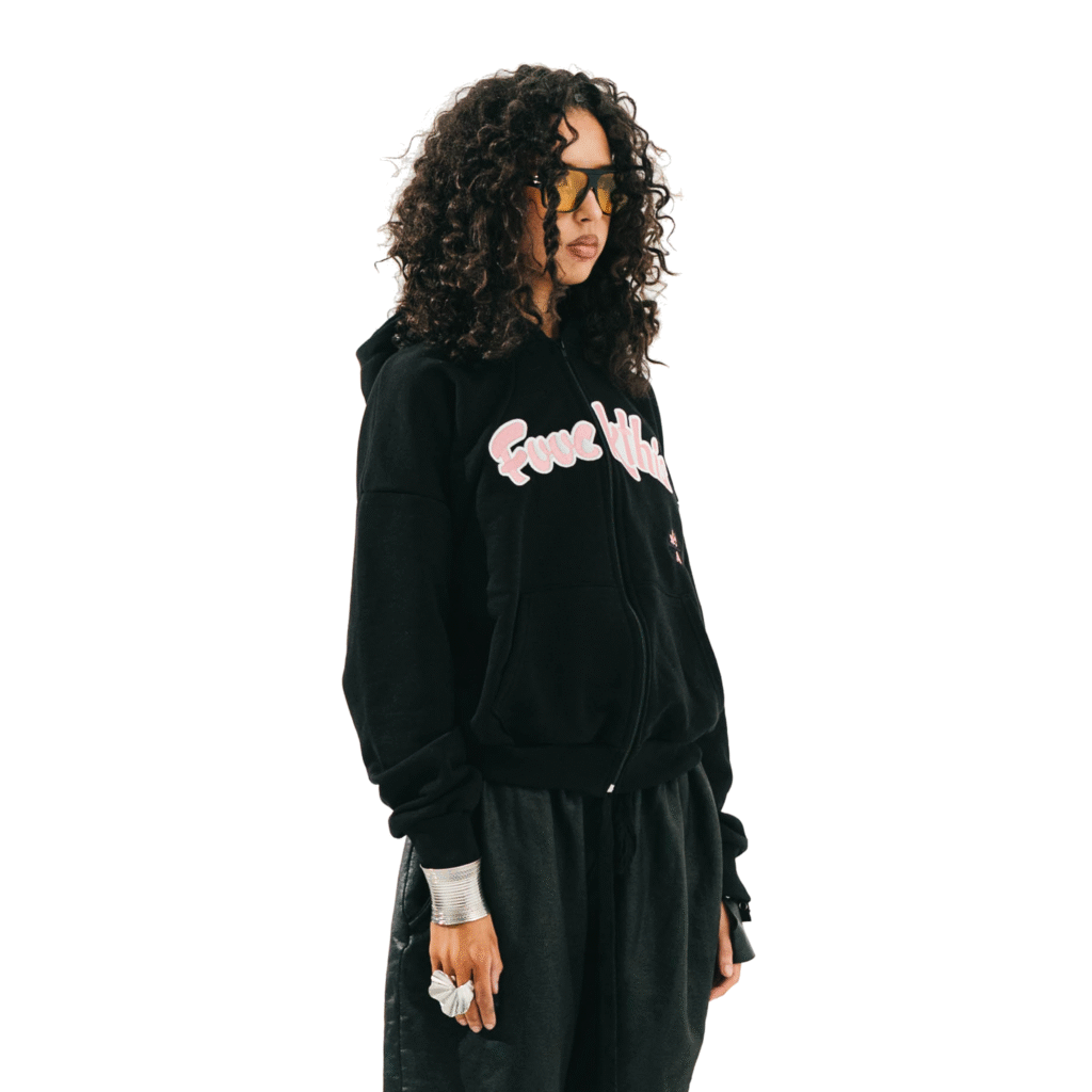 CALI ZIP HOODIE PINK