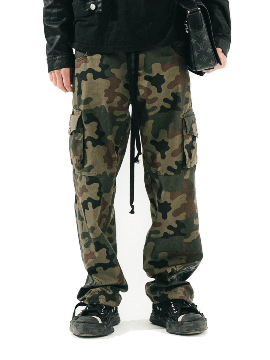 DARK CAMO CARGO PANTS