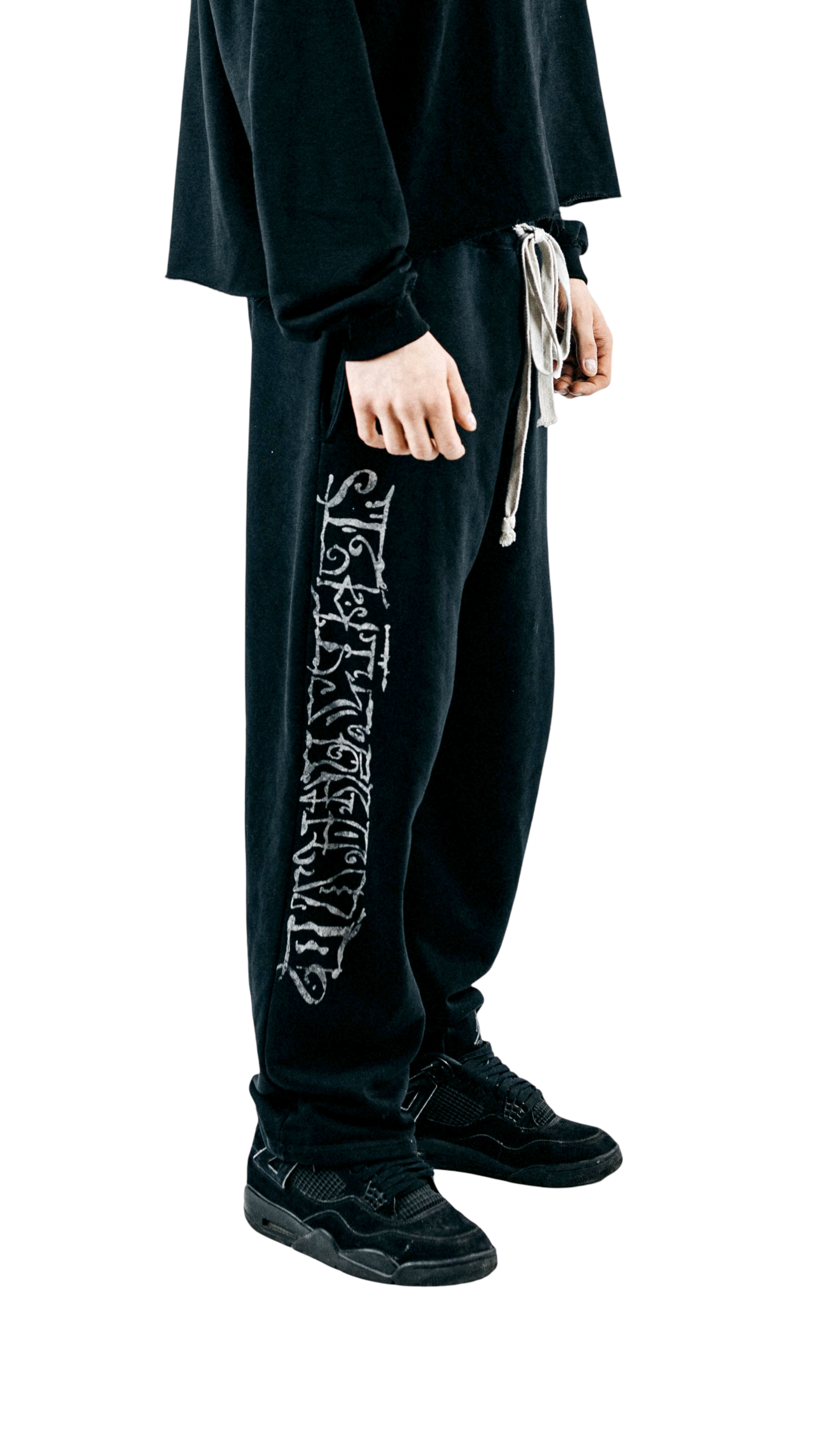 ARABIC SWEATPANTS WHITE ASH - obrazek 2