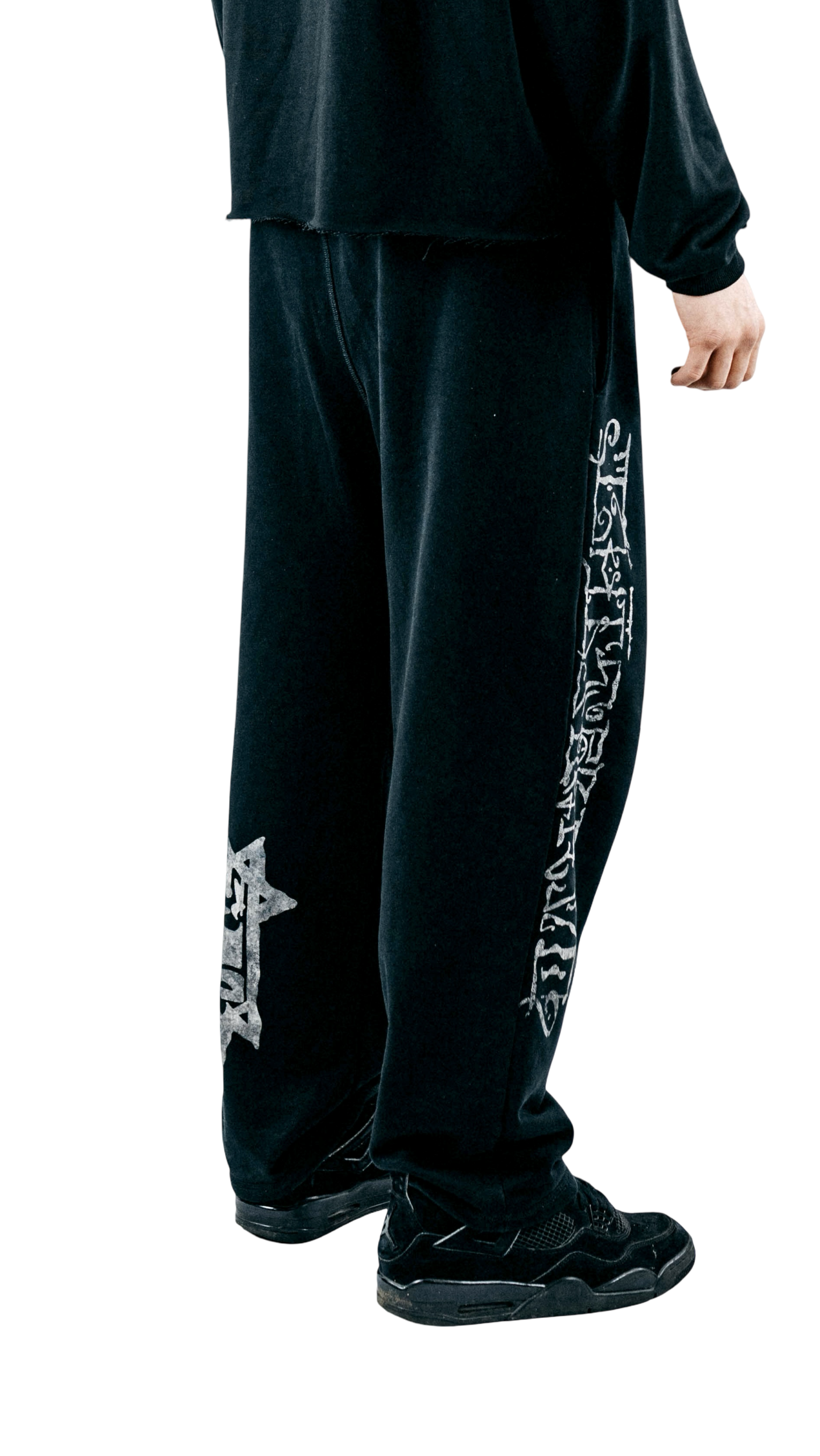 ARABIC SWEATPANTS WHITE ASH - obrazek 3