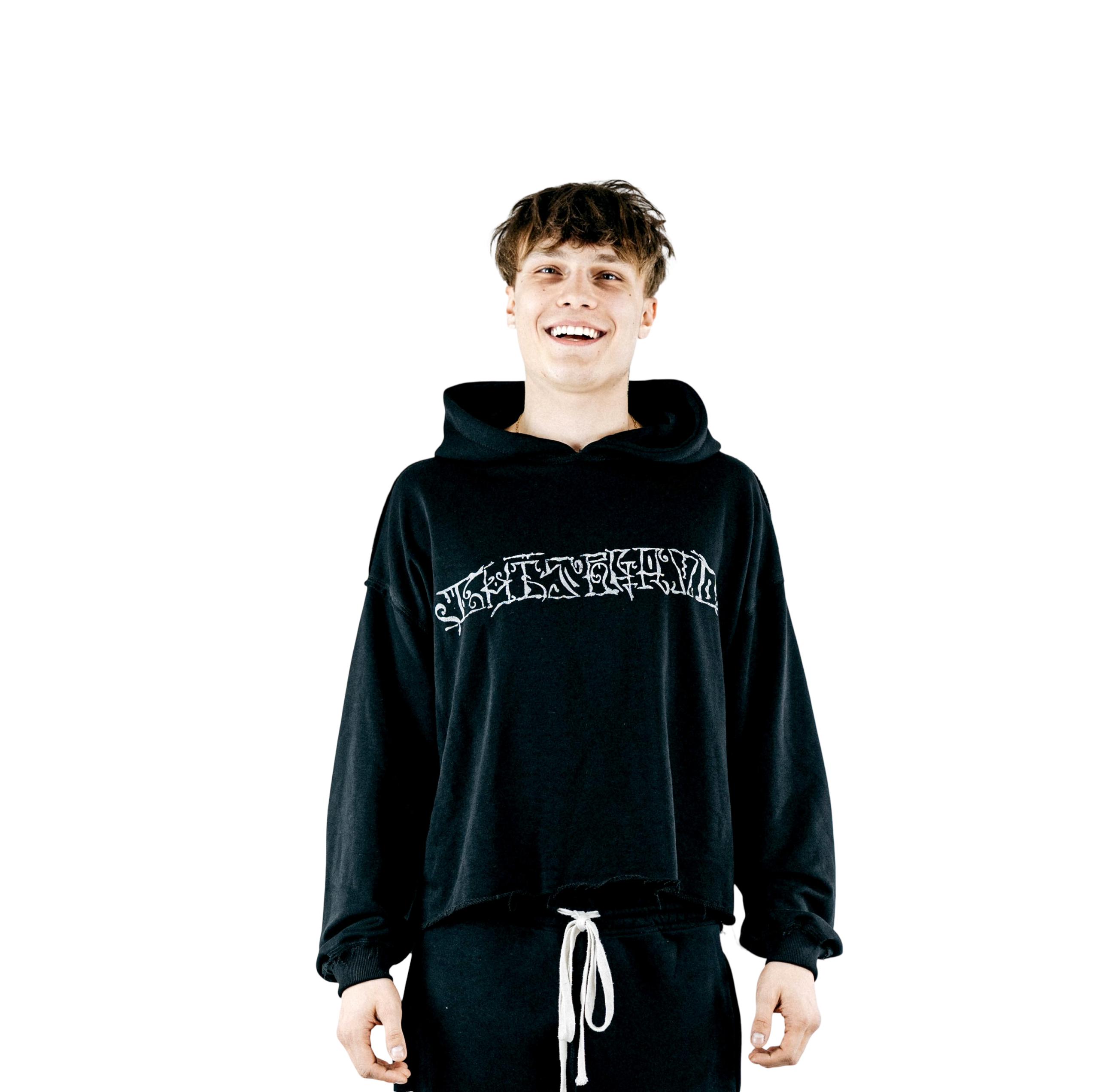 ARABIC HOODIE WHITE ASH - obrazek 3