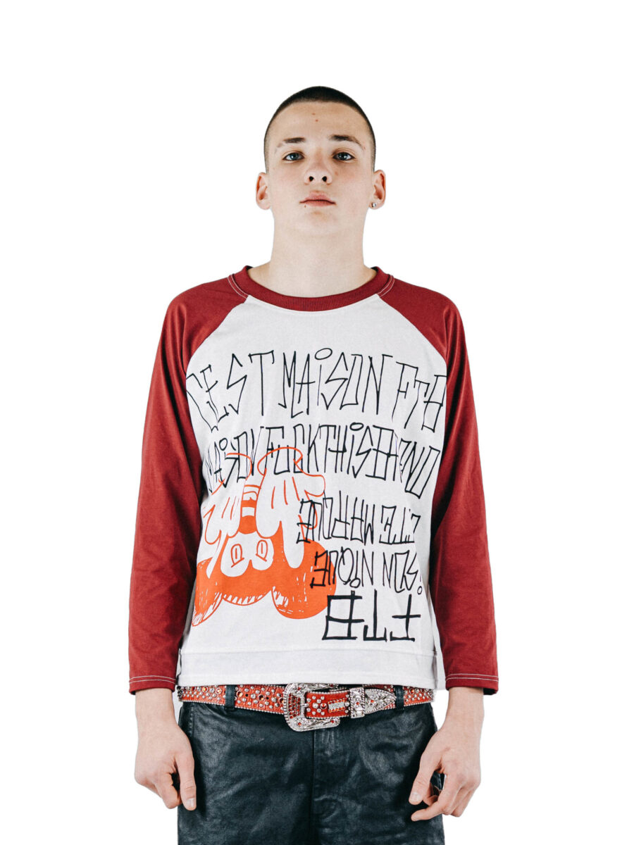 R.FRAPPE RAGLAN BURGUNDY