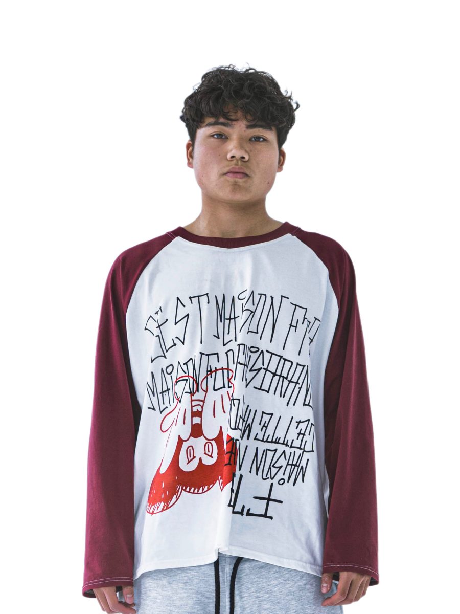 R.FRAPPE RAGLAN BURGUNDY